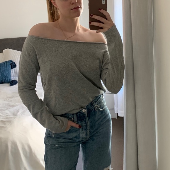 Misguided grey off the shoulder sweater - Picture 5 of 6
